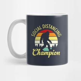 Bigfoot Social Distancing Champion Mug